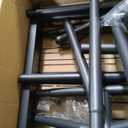 2-Pack 5-Tier Metal Storage Shelves, 18.4"x12.6"x57.4", Black