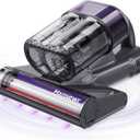 Mattress Vacuum Cleaner, 18Kpa Handheld Bed Vacuum Cleaner with 253.7nm UV-C Light, HEPA Filter & Ultrasoni, 150 Heat, Smart Dual Cup, and One-Click ash Removal for Bed, Sofa(Gray)