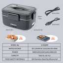 Heated Lunch Box 90W Electric Lunch Box for Adults with 2L Stainless Steel Container Portable Food Warmer for Men/Car/Truck/Work/Travel Loncheras Para Hombres De Trabajo 12/24/110v
