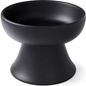 Raised Cat Food Bowl Elevated Cat Bowl MINO Ceramics Made in Japan for Cats and Small Dogs (Regular, Black) Raised Cat Food Bowl Elevated Cat Bowl MINO Ceramics Made in Japan for Cats and Small Dogs (Regular, Black)