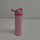 Owala FreeSip Insulated Stainless Steel Water Bottle with Straw for Sports and Travel, BPA-Free Sports Water Bottle, 24 oz, Pink, Angel Food Cake