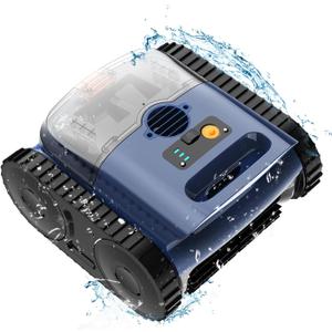 (2026 Upgrade) Cordless Robotic Pool Cleaner, 180 Mins Runtime Robotic Pool Vacuum for Inground Pools, Wall & Waterline Climbing Automatic Pool Vacuum with Sonar Navigation, Pool Up to 2150 Sq.ft