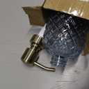 16 oz Glass Soap Dispenser with Vintage Gold Pump