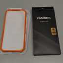 for iPhone 17 Pro Max Case Wallet with Screen Protector (Tempered Glass), Card Holder (4-5 Cards), Military Grade Drop, Slide Camera Cover, Heavy Duty Women Men Case for iPhone 17 Promax, Orange