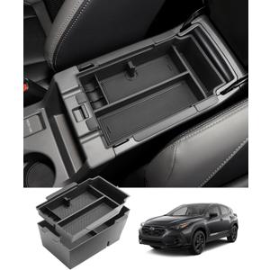 Coleya 2 Layer-2024 2025 2026 Crosstrek Center Console Organizer for Subaru Crosstrek (Base/Premium/Sport/Limited/Wildernes),Durable ABS 2025 Crosstrek&Impreza Tray 2026 Crosstrek Hybrid Accessories