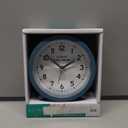 La Crosse Clock Co. 4.4" Analog Quartz Alarm Clock - Teal