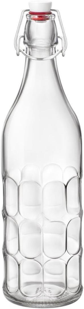 Bormioli Rocco 1205710 Moresca Glass Bottle, 1 Lt