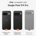 SURITCH for Google Pixel 9/9 Pro Phone Case, Compatible with MagSafe, Protective Cover with Camera Cover & Adjustable Metal Kickstand for Pixel 9/9 Pro -Black