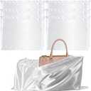 YVPSI Dust Bags for Handbags, Purses Dust Cover Bag for Shoes Boots Cloth Luggage, Silk Dustproof Drawstring Bag Travel Storage Pouch for Handbags Purse Shoes, 6 Pack