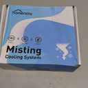 homenote Misting Cooling System, 59FT (18M) Misting Line + 16 Brass Mist Nozzles + Brass Adapter(3/4") Misters for Outside Patio Cooling Garden Greenhouse Watering