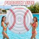 Blueweenly Inflatable Baseball Basketball Ride-on Pool Float 5.25 ft Extra-Large Sport Theme Blow up Pool Float Summer Floaty Party Lounge Raft for Beach Swimming Adults