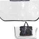 Handbag Raincoat  Clear Waterproof Rain Slicker for Designer Handbags Luxury Bags  EVA Bag Covers, Portable Rain Protective Cover (Transparent rectangle)