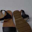 Women’s Black Ankle Strap Sandals – Size 4