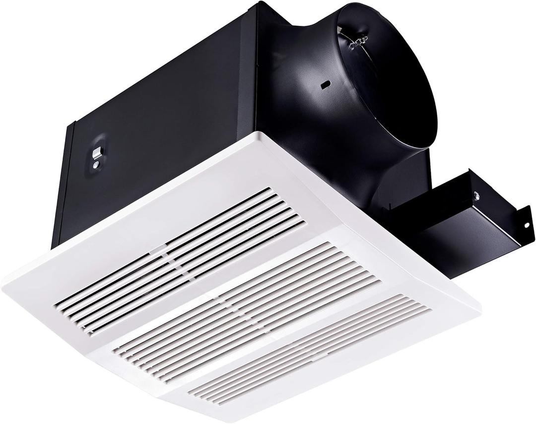Tech Drive Bathroom Ventilation and Exhaust Fan with Humidity sensor, 110CFM 0.8 Sones with 6inch Duct