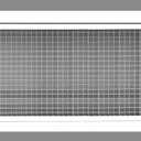 HVAC Premium 24'' x 10'' Cube Core Eggcrate Return Air Filter Grille for 1'' Filter - Aluminum - White [Outer Dimensions: 26.5'' x 12.5]