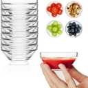 Mini Glass Bowls, 3in 2.5oz Small Prep Bowl, 10 Pack Dipping bowls, Sauce Bowls for Spice, Ramekins, Snack, Candy, Dessert, Ice Cream