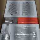 Semi Flush Mount Ceiling Light 3-Light Brushed Nickel Flush Mount Ceiling Light Fixtures with Clear Glass Shade, Modern Kitchen Ceiling Light for Bedroom Stairs Porch Hallway Entryway