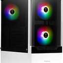 Gamdias TALOS E3 White Mid Tower Gaming case with 3 Built-in 120mm ARGB Fans, Tempered Glass Panel, Sync with 5V ARGB Motherboard