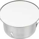 PATIKIL Chimney Hole Cap, 75mm(3 Inch) Tightness Adjustable Round Stainless Steel Flue Hole Cover Stove Pipe Cap Pipe Cover for Kitchen Balcony Sewer, Silver Tone