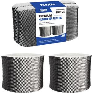 HWF75 Humidifier Filter Replacements for Holmes HWF75CS, HWF75PDQ-U, Filter D, Sunbeam Cool Mist Humidifier Filter SCM3501, SCM3502, SCM3656, SCM3657, SCM3609P (2pack)