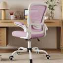 Mimoglad Ergonomic High Back Mesh Office Chair, Adjustable Lumbar Support, Thickened Seat Cushion (Modern, Orchid)