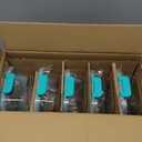 KOMUEE 30 oz 5 Pack Glass Meal Prep Containers 2 Compartments, Glass Food Storage Containers with Lids, Airtight Lunch Box, Microwave, Oven and Freezer Safe, Green