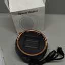 Space Heater, Portable Electric 500W PTC Ceramic Heaters for Indoor Use, Efficient Fast Heating, Tip-Over & Overheat Protection, Quiet Small Mini Desk Heater for Bathroom Home Office Bedroom (Black)