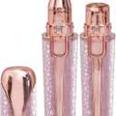 Facial Hair Remover for Women with 2-in-1 Eyebrow Trimmer Head, Painless Facial Hair Removal for Women and Peach Fuzz, Rechargeable Hair Removal Device for Smooth Skin