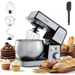 Stainless Steel 6-Speed 5.3QT Stand Mixer