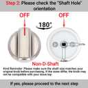 Sieri NE59N6630SS NE59R6631SS NE59N6650SS NE59N6630SG NE59N6650SG NE59R6631SG NE59R6631ST Series Electric Range/Stoves, DG94-02373A Knob for Samsung Replaces DG94-02373B DG94-02374A Knobs