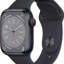 Apple Watch Series 8 (GPS + Cellular, 41MM) - Midnight Aluminum Case with Midnight M/L Sport Band