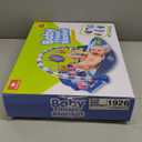 Dearlomum Baby Play Mat Gym, Funny Play Piano Tummy Time Activity Mat with 5 Infant Sensory Toys, Music and Lights, Boy & Girl Gifts for Newborns 0 to 3 6 9 12 Months (Blue)