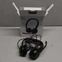 Logitech H390 Wired Headset for PC/Laptop, Stereo Headphones with Noise Cancelling Microphone, USB-A, in-Line Controls, Works with Chromebook - Black