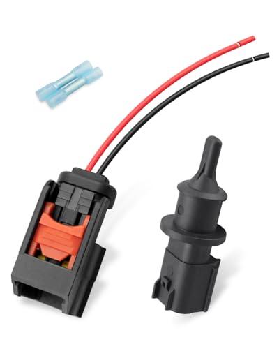 Ambient Air Temp Temperature Sensor with Connector Wire Harness Fit for Dodge/Chrysler/Jeep/Plymouth Replace 5293138AA 5149264AA 5149264AB 5017119AA