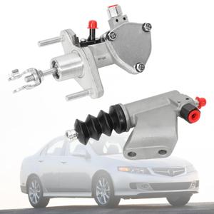 Clutch Master Cylinder & Slave Cylinder Assembly Compatible with Honda Accord Civic CRV Element Acura RSX TSX 2.0LT 2.4LT, 2002-2010#Replace 46920-S7A-A03 46920-S7A-A01
