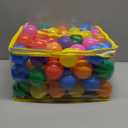 Ball Pit Balls for Toddlers: 50 100 200 Colorful Non-Toxic Balls with BPA-Free, Phthalate-Free, Crush-Resistant Polyethylene Plastic, 2.2 Inches, Perfect Toy for Boys and Girls Play (Rainbow)