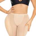 Hip Enhancer Shapewear for Women Hip Dip Pads Bodyshaper Control Knickers Slimming Boyshorts Black (Medium, Beige9497 Under Dress)
