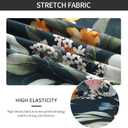 Gibelle Chair Covers Dining Room Set of 4, Stretch Spandex Slipcover for Dining Room & Kitchen Parsons Chairs, Removable Washable Seat Protector Cover (Floral, Black)