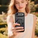 ZIYE Magnetic Case Made for iPhone 17 Air 6.6 Inch [Compatible with MagSafe] Soft TPU Slim Phone Cover Anti-Scratch Drop Protection Clear Phone Case for Women Men, Black