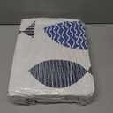 Pamnest Quilt Set Twin Size, Coastal Fish Ocean 2 Pcs Soft Bed Cover Bedding Set, Nautical Lake House Lightweight Bedspread Coverlet with Pillow Sham for All Season