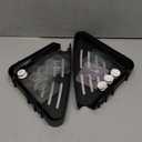 Sotfamily Plastic Shower Caddy Corner (for 90 Only), 4 Pack Adhesive Corner Shower Shelves for Bathroom Organizers and Storage, Black