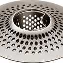 LEKEYE Shower Drain Hair Catcher/Bathroom Drain Cover/Bathtub Drain Strainer/Shower Stall Drain Protector(Brushed Nickel)