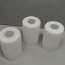 3 Pack Frosted Opal White Glass Lamp Shade, Lip-less Cylinder Glass Light Fixture Cover, Replacement Globe for Chandelier, Pendant, Vanity Light