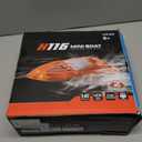 YEETFTC 2Pack LED Light RC Boat Remote Control Pool Water Toys for Kids Ages 8-12 Adults Lakes Bathtub Toy with Whole Body Waterproof,Low Battery Alarm,2.4Ghz,Control Range 50M,Rechargeable Battery (Multi-color)