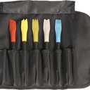 Mercer Culinary Silicone Plating Brush Set- 5 Brushes and a Carrying Case