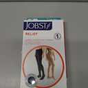 JOBST Relief Waist High Graduated Compression Stockings 20-30mmHg - Comfortable Unisex Design - Closed Toe, Black, Small