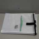 Tenceur 2 Pcs Art Portfolio Case 24 x 36 and 48 x 36 Inch Large Poster Storage Bag PVC Art Portfolio Container with Zipper and Handle Bulletin Board Clear Storage Folder for Artwork