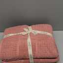 Market & Place 100% Cotton Super Soft Luxury Towel Set | Quick-Dry and Highly Absorbent | Waffle Textured | 550 GSM | 2 Bath Towels, 2 Hand Towels, & 2 Washcloths | Harper Collection (Rose) (6 Piece Set)