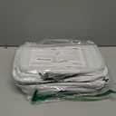 YOREPEK 2 Layer Golf Trunk Organizer, Golf Gifts for Men with Separate Ventilated Compartment for 2 Pair Shoes, Waterproof Car Trunk Locker for Balls, Tees, Clothes, Gloves, Gifts for Golfers (Standard-White)