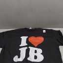 I Love JB Heart Gift T-Shirt, XL (Black)
